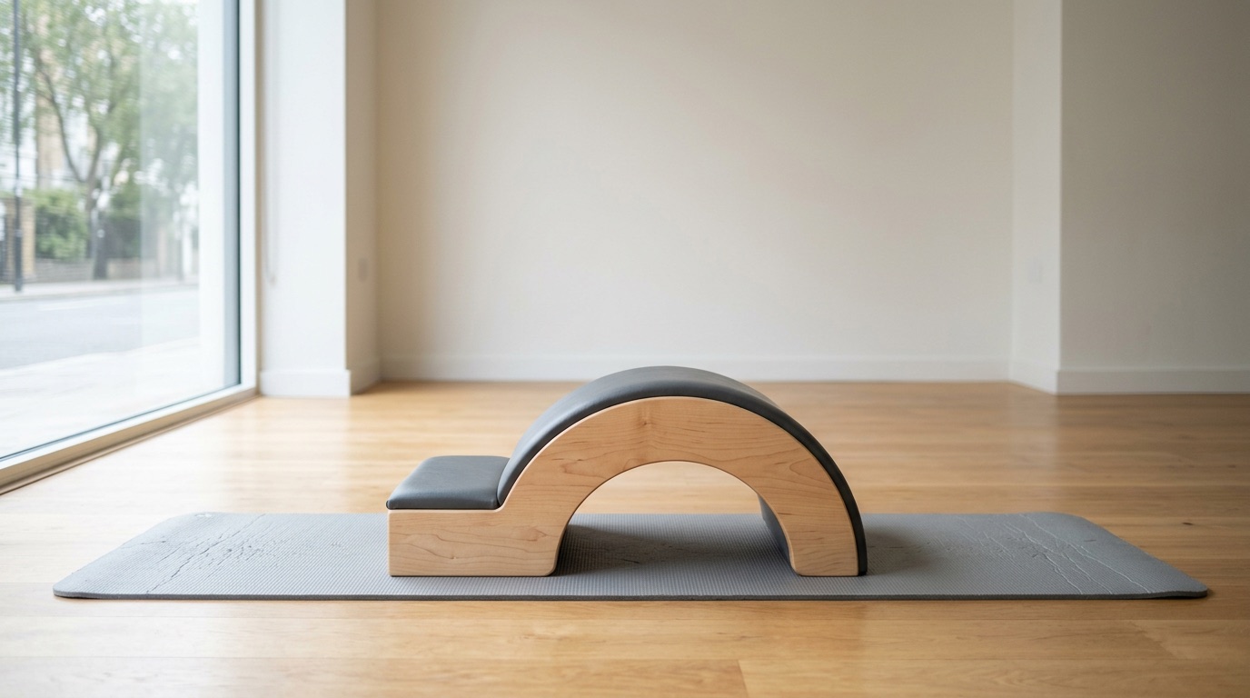 Spine Corrector — menší klenutá pomůcka pro práci s páteří a rameny.